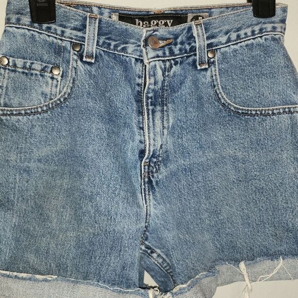 Vintage Levis Silver Tab Denim Jean Shorts Size 10 - Picture 2 of 13